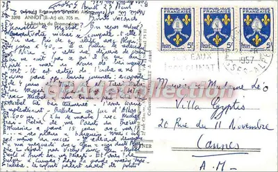 De Rocher du Dromolaïs — Annot (Ariège) — onbekende uitgever, n° 3398 — Achterkant