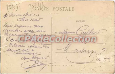 Lunéville - De Brug van Viller gesloopt en de Meelbak in brand — Lunéville-Photo, P.R., 13, Pl. de l'Église, n°16 — Achterkant