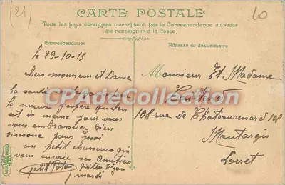 Dijon - Porte Guillaume — wydawca L.V. & Cie, nr 440 — Rewers