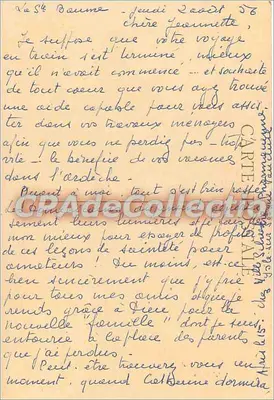 La Sainte-Baume - Capela de Nazaré — Bilhete postal antigo n°14, editada por IPA — Verso