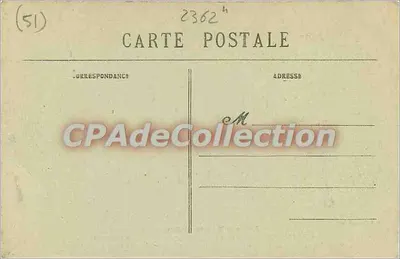 Bilhete postal antigo Batalha da Marne Setembro 1914 Fere Champenoise túmulo de Suboficiais e soldados Estrada de Norm — Verso