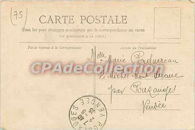 O Leão de Belfort — Paris — Coleção Petit Journal — Verso