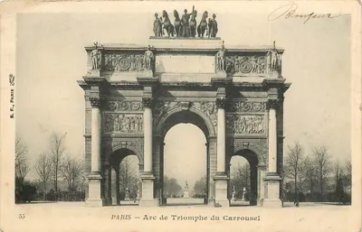 PARIS — Arco do Triunfo do Carrousel — B. F., Paris, n°55