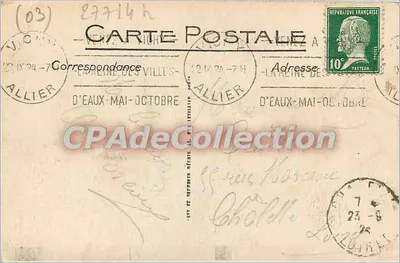 Vichy - Brzegi rzeki Allier - Przeciwświatło - L.L. n°405 — Rewers