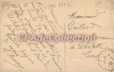 Gallo-Romeinse ruïnes — Drevant (Cher) bij St-Amand-Montrond (4 km) — uitgever niet geïdentificeerd, nr. 225 — Achterkant