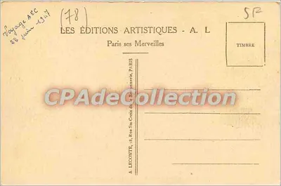 Bacia do Carro de Apolo — Parque de Versailles — Les Éditions Artistiques A. L. — Verso