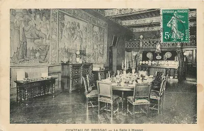 Castelo de Brissac — A Sala de Jantar — Editor não identificado, número de série não visível
