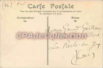 Belle-Île-en-Mer — A Gruta da Apothicairerie — ND Phol. — Verso