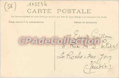Environs d'AURAY — O Campo dos Mártires — Editor não visível — Verso