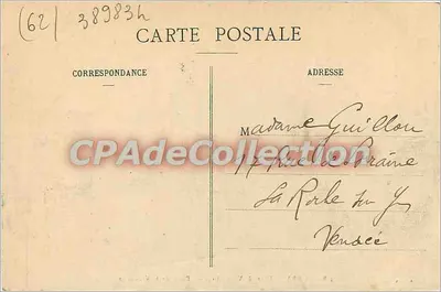 Arras - Hôtel de Ville - Fachada - Place de la Vacquerie — B. D., Roubaix, n° 3 bis — Reverso