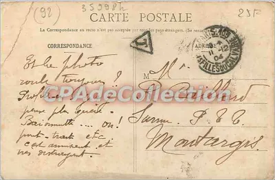 Suresnes - Rada Miasta — wyd. G. I. nr 154 — Rewers