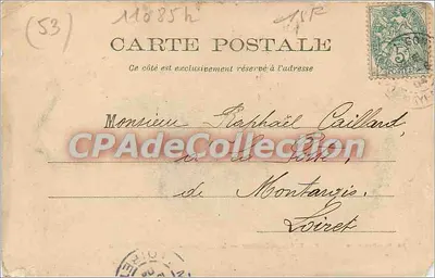 Château-Gaontier — O Faubourg, O Hospital São Julião — Lib. Veau-Besnardeau — Verso