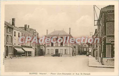 SUIPPES (Marne) - Place Léon-Bourgeois e Rue St-Honoré — Coleção Cadieu