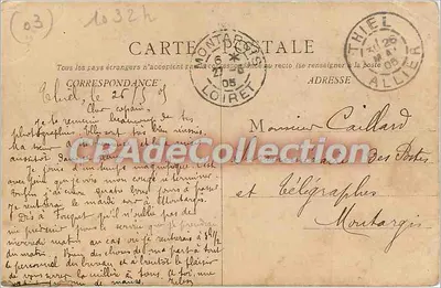 Thiel (Allier) — La Cure et son habitant — F. Darvoux & Cie — Rewers