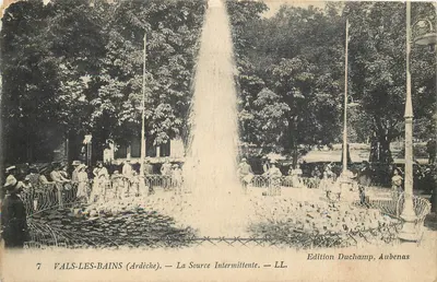 Vals-les-Bains (Ardèche) — A Fonte Intermittente — Edição Duchamp, Aubenas