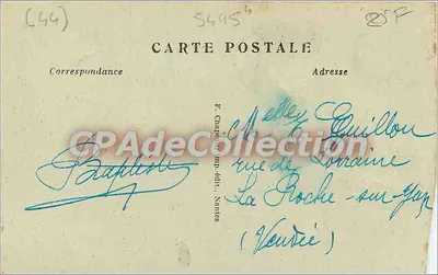 Clisson (L.-I.) — Le Château - Porte de la Prison des Hommes — F. Chapelon, mp-édit. Nantes — Verso