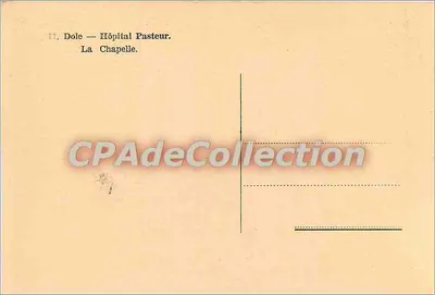 Dole — Hospital Pasteur. A Capela. — Verso