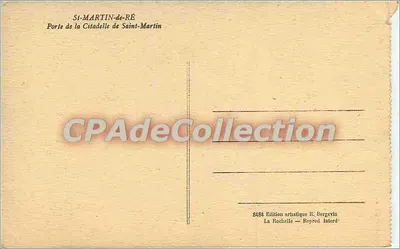 Porte de la Citadelle de Saint-Martin — Si-Martin-de-Ré — Édition artistique F. Bergeyin — Verso