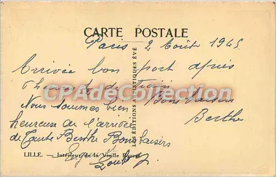 Lille — Wewnętrzne wnętrze Starego Rynku — Wydawca Évé — Rewers