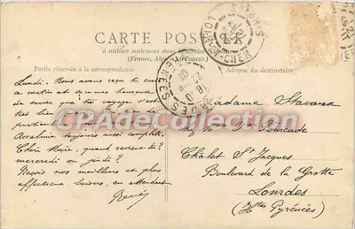 Salbris (L.-et-C.) — Entrada do Ponte — B. F., PARIS — Verso