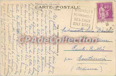 Bagnolles-de-l'Orne — Rue dos Casinos — CPAdeCollection — Verso