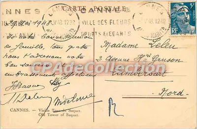 Wieża Suquet — Cannes — wydawca Marimée — Rewers