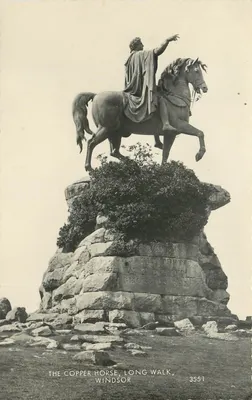 The Copper Horse, Long Walk — Windsor — publisher Valentine's, no. 3551