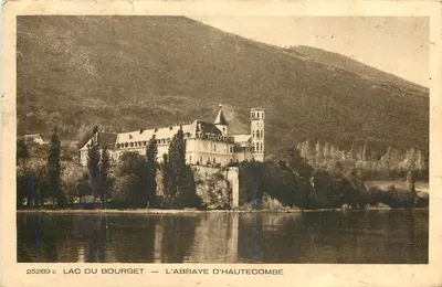 Lago do Bourget — A Abadia de Hautecombe — editor Braun & Cie, imp. Edif. Montabe-Dormach, n° 25289 c