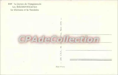 Zamek La Rochefoucauld — La Tardoire — Réal-Photo, Paryż — Rewers