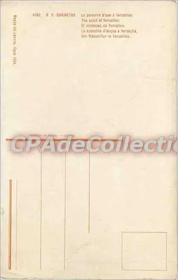 Parter d'eau w Versailles — A. P. Bonington — n° 5089 — Rewers