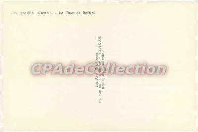 Salers (Cantal) — A Torre da Sinagoga — Les Arts Graphiques de Toulouse — Verso