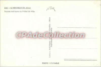 La Rochelle — Wnętrze fasady Urzędu Miejskiego — Niort, Niort — Rewers