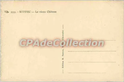 Ruffec — Stary Zamek — Wydawnictwo R. Sureau, Ruffec (Charente) — Rewers