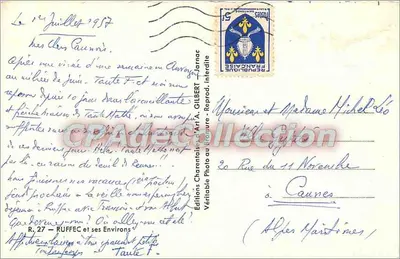 Ruffec i jego region — Wydawnictwo Charentais A. Gilbert, n° R. 27 — Rewers