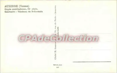 Auxerre (Yonne) — Cripta carolingia, siglo IX — Cliché H. Goussot — Reverso