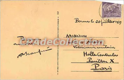 Bormes-les-Mimosas — La Chapelle — CPAPadeCollection n°26 — Verso