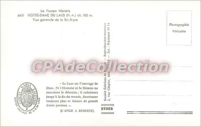 Notre-Dame du Laus (H.-A.) — Ogólny widok katedry — Wydawnictwo Marie, ulica Clapier, Marsylia — Rewers