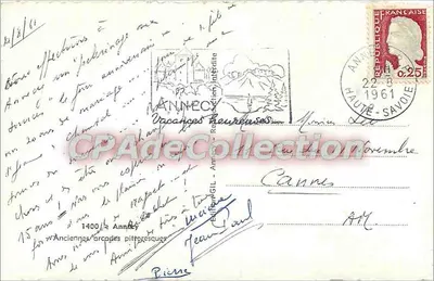 Annecy — Antiche arcate pittoresche — Éditions de la Poste — Verso
