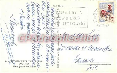 Plombières-les-Bains — Widok z północy — Réal-Photo — Rewers