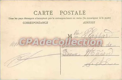 Castelo de PIERRE — Fachada e Cour d'Honneur — Collection des Châteaux de Bourgogne, Phototype Bourgeois Frères Chalon-saône — Verso