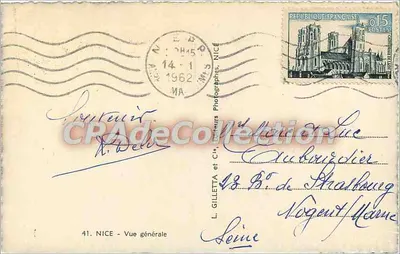 Nice — Ogólny widok — L. Gilletta et Cie, nr 41 — Rewers