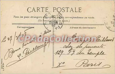 Saint-Malo — Brama Świętego Wincentego — L.V. & Cie — Rewers