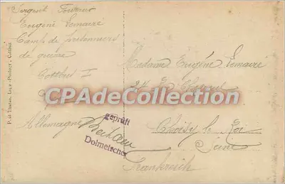 Retrato de família — seis retratos circulares — editor desconhecido — Verso
