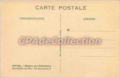 Vittele — Kawiarnia "Grande Source" — Wyd. Georges La G. Paryż — Rewers