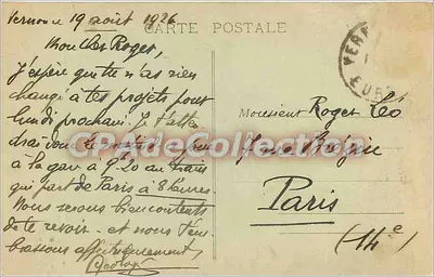 Vernon (Eure) — Wieże i rzeka Szenna — Fot. Ed. Lavergne, Vernon — nr 132 — Rewers