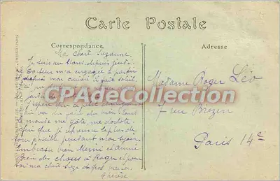 O Velho Mans — A Rue des Pans-de-Gorons — R. Barbier, editor, Le Mans, n° 104 — Verso