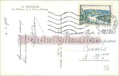 Versalles — El Castillo y la Plaza de Armas — Ediciones del Cercle, París — Reverso