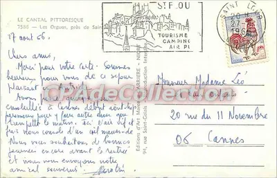 Las Orgues — Paisaje pintoresco del Cantal — Éditions d'Art Marcé-Calaïs — Reverso