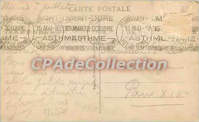 Le Mont-Dore - A Grande Cascata — Ideal, n° 1286 — Verso