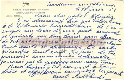 Abp. Notre-Dame de Grâce — Ołtarz boczny — Bricquebec (Manche) — Rewers